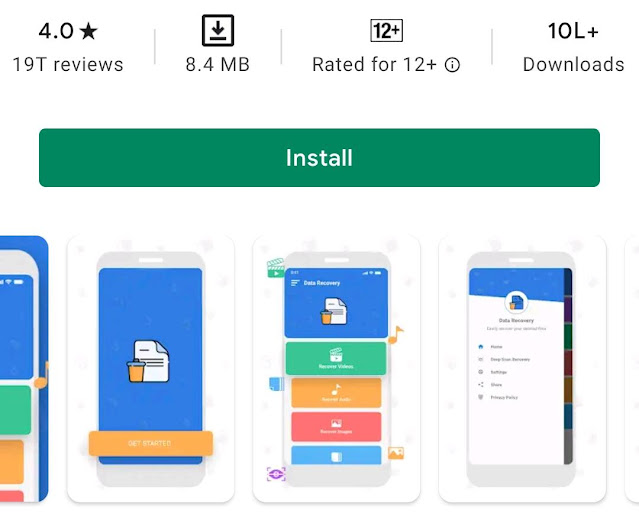 Recover deleted Photos and videos